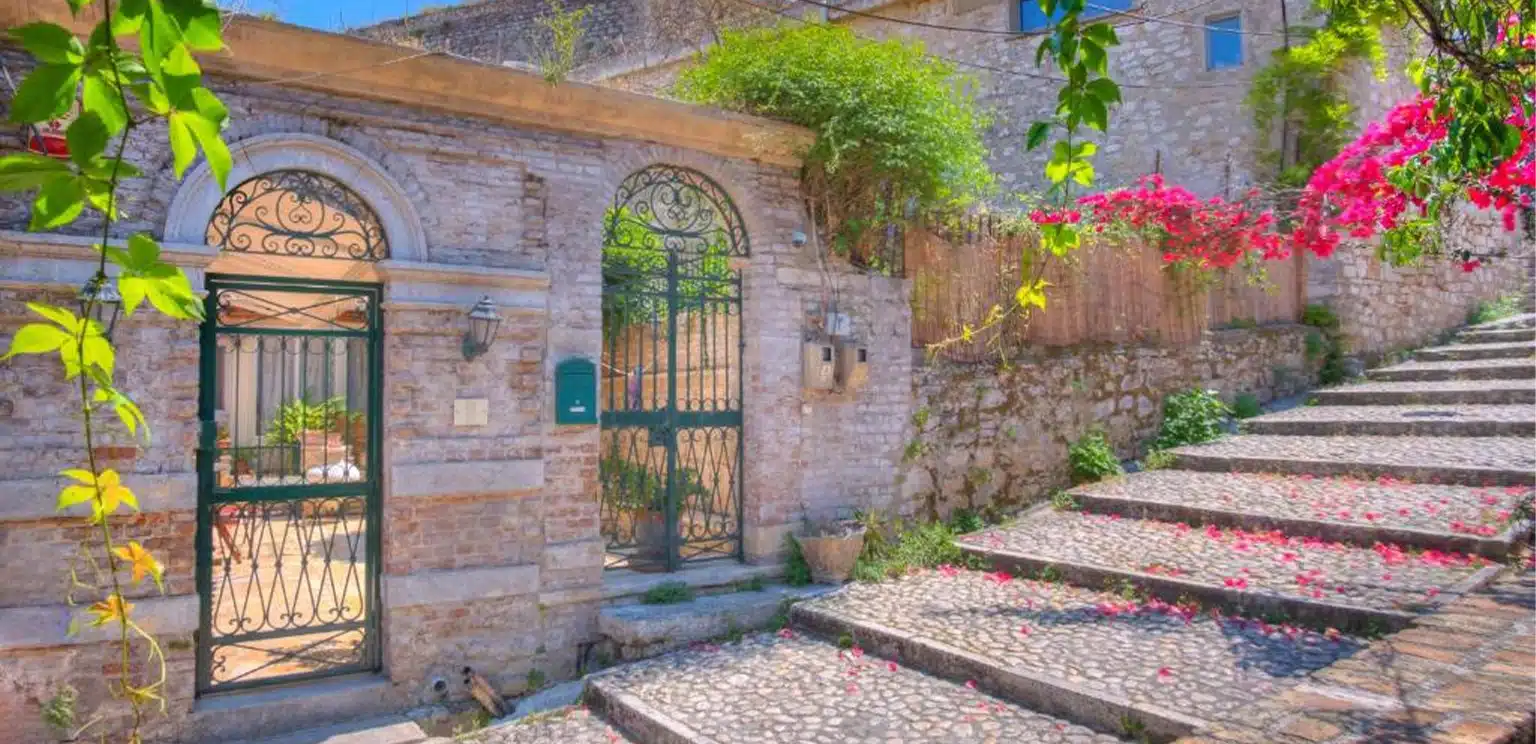 traditional venetian villa in corfu old town