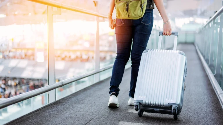 tourist with a luggage